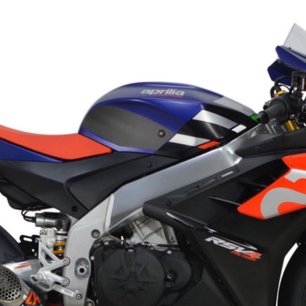 Aprilia RSV4 Tuono V4 2021 Eazi-Grip Streamline Tank Grip Traction Pads Black