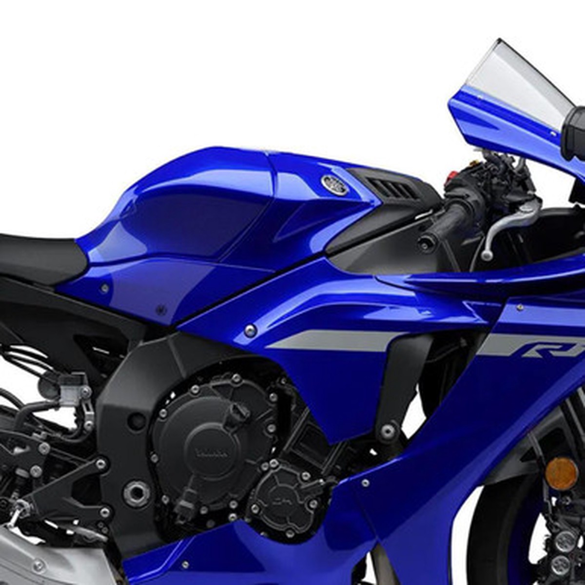 Yamaha YZF-R1R1M 2020 On Eazi-Grip Streamline Tank Grip Traction Pads Clear