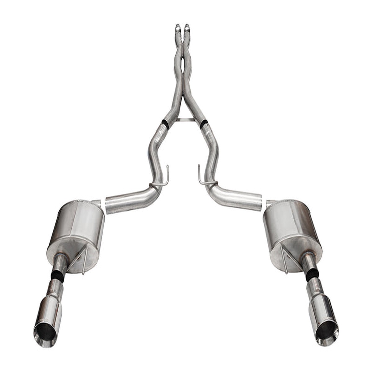 Corsa Mustang GT Xtreme Cat-Back Exhaust - Dual Straight-Cut Polished Tips (2024-2026)