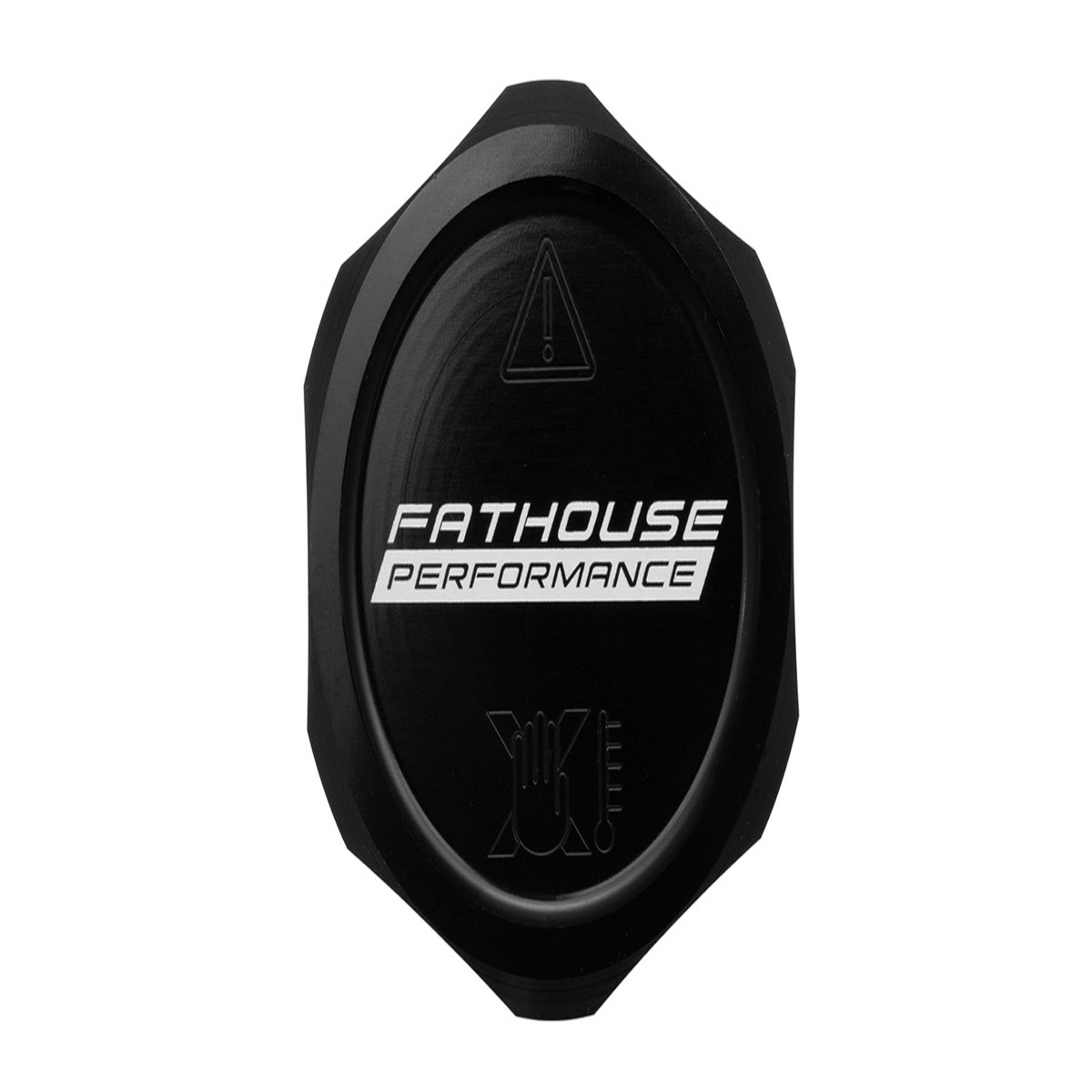 Fathouse Performance MustangF-150 Billet Coolant Cap - Black (2015-2025)