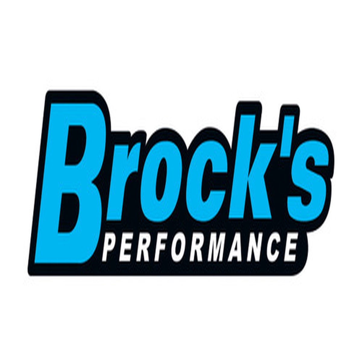 2 x 10 Brocks Decal Blue on Black