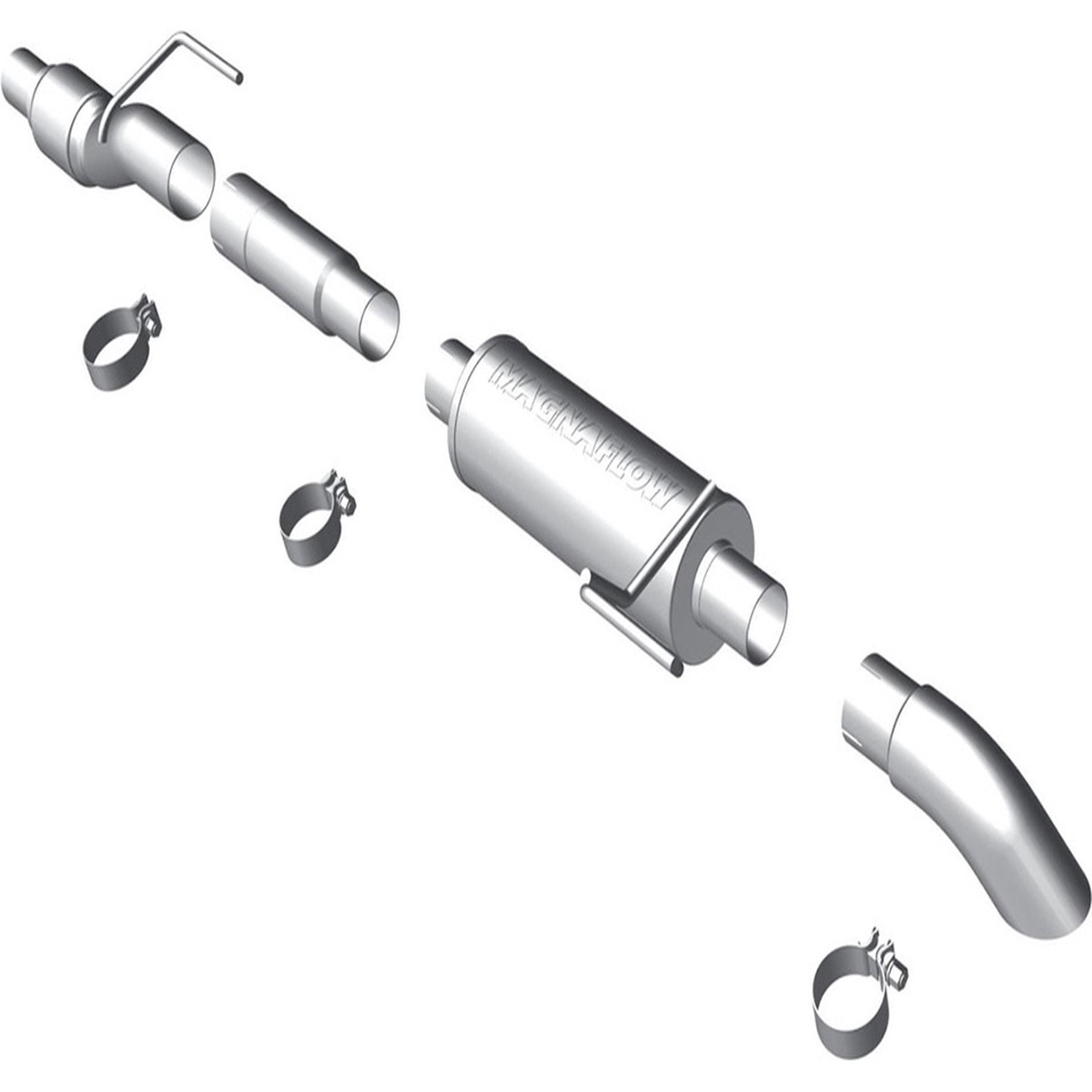 MagnaFlow F-150 35L EcoBoost Single Tire Exit Cat-Back Exhaust (2011-2014)