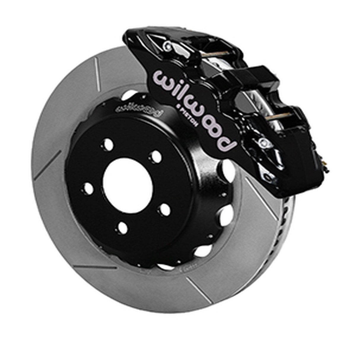 Wilwood Mustang AERO6 Street Front Big Brake Kit - 15 Slotted Rotors Black 6 Piston Calipers (2015-2023)