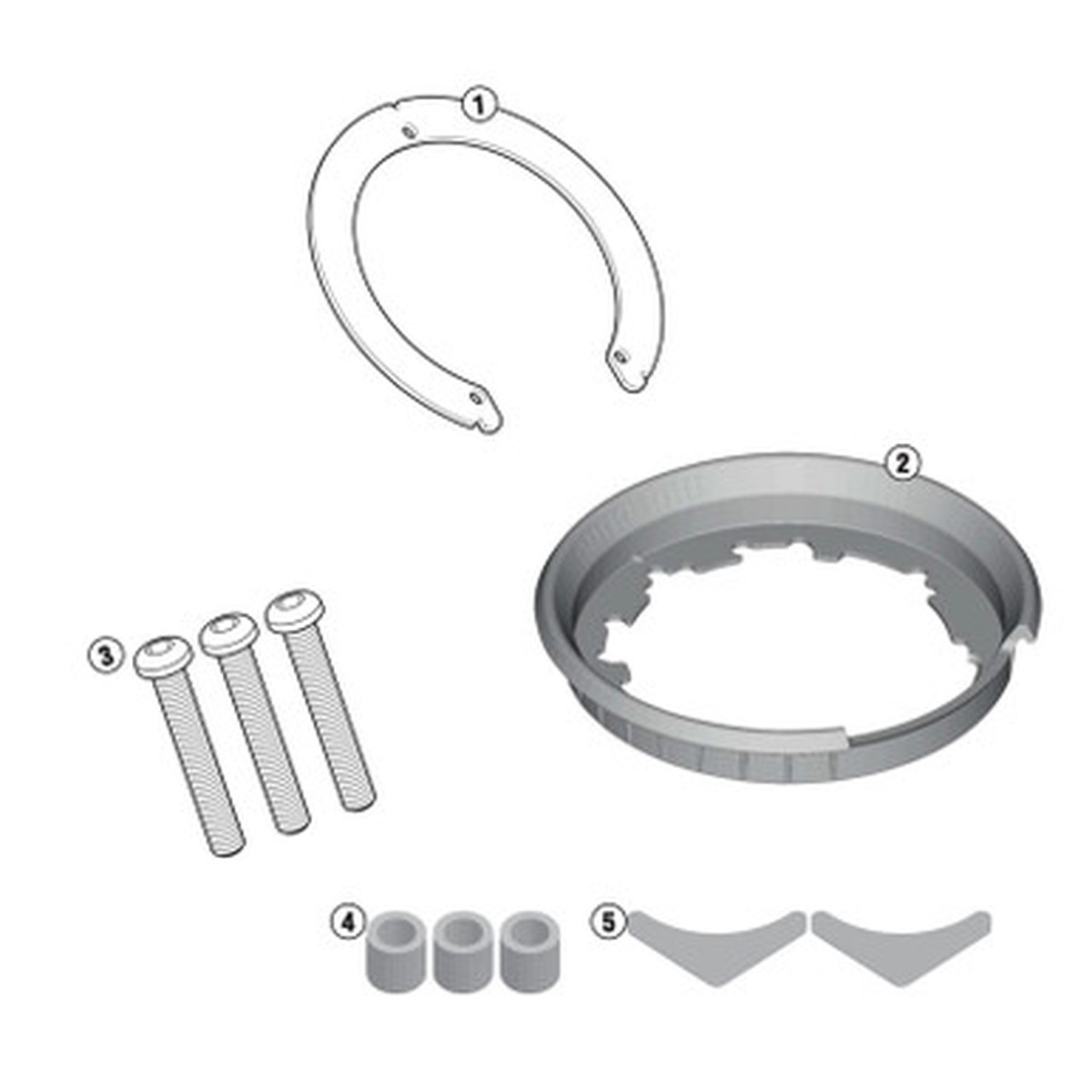 BF23 Givi Kappa Tanklock Ring Tank Bag Fitting Flange Yamaha MT-09 TracerTracer 900Tracer 9