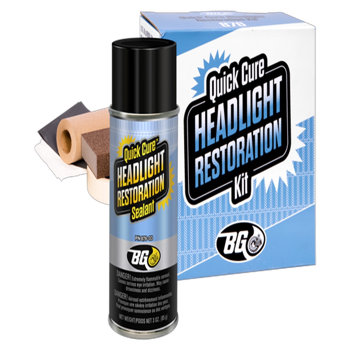 BG Quick Cure Headlight Restoration Kit