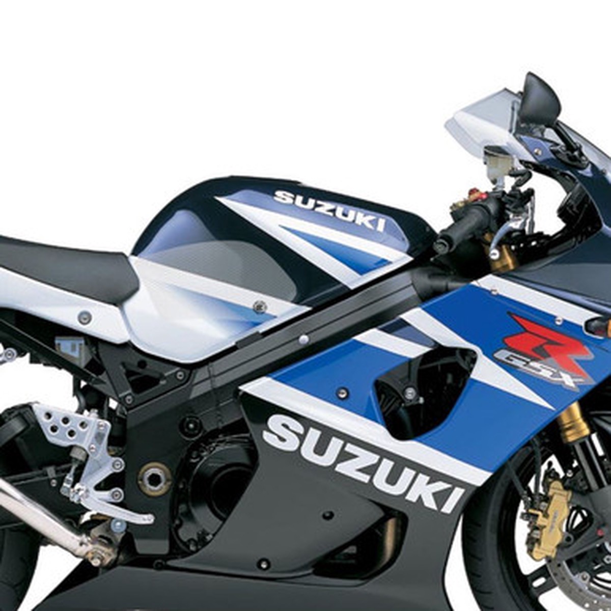 Suzuki GSXR1000 2001-2004 Clear Eazi-Grip Streamline Tank Grip Traction Pads