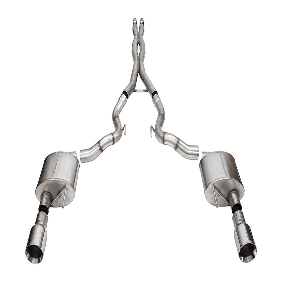 Corsa Mustang GT Convertible Xtreme Cat-Back Exhaust - Dual Straight-Cut Polished Tips (2024-2026)