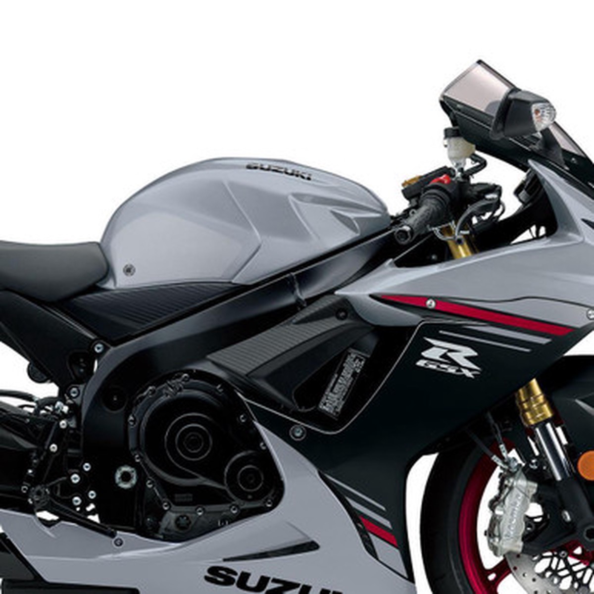 Suzuki GSXR600750 2011-2021 Eazi-Grip Streamline Tank Grip Traction Pads Clear