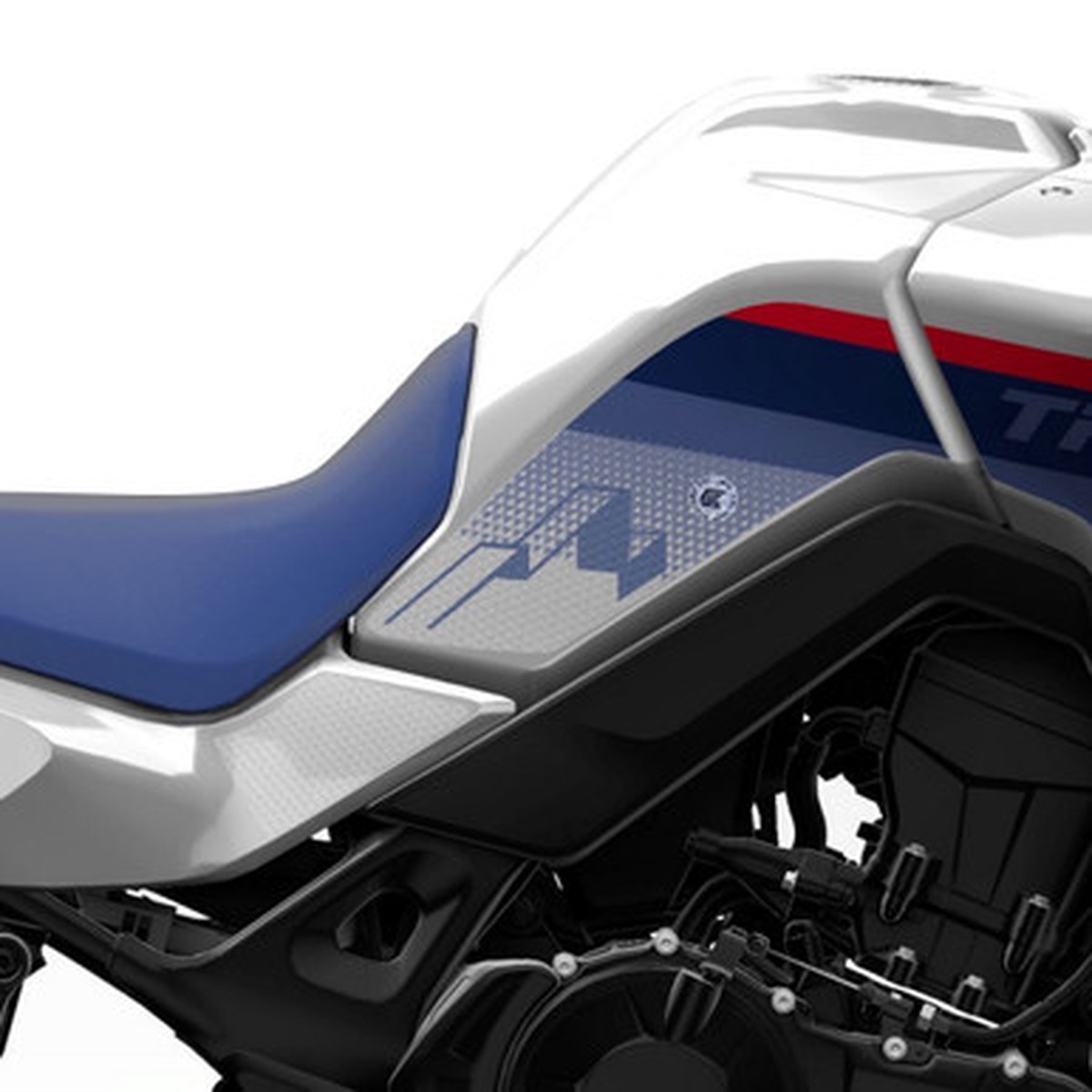 Honda XL750 Transalp 2023 On Eazi-Grip Streamline Tank Grip Traction Pads Clear
