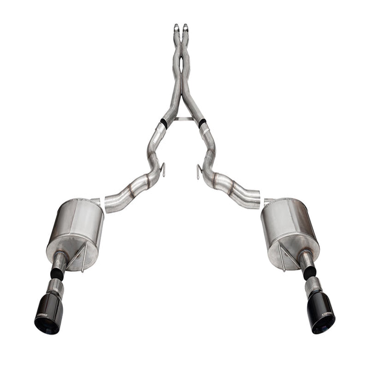 Corsa Mustang GT Convertible Xtreme Cat-Back Exhaust - Dual Slash-Cut Black PVD Tips (2024-2026)