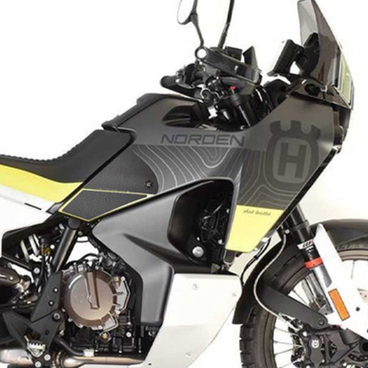 Husqvarna Norden 901 2022 On Eazi-Grip Streamline Tank Grip Traction Pads Black