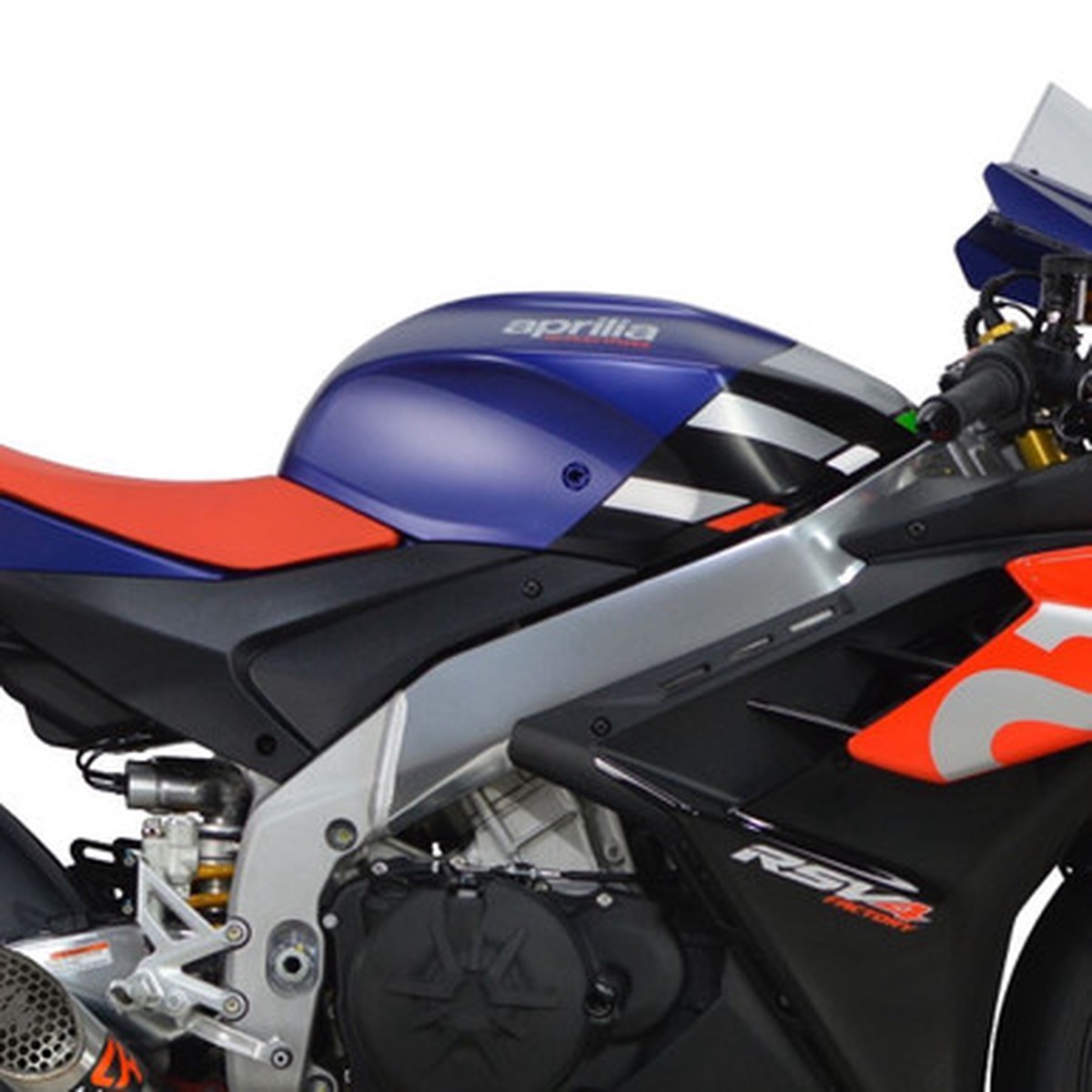 Aprilia RSV4 Tuono V4 2021 Eazi-Grip Streamline Tank Grip Traction Pads Clear