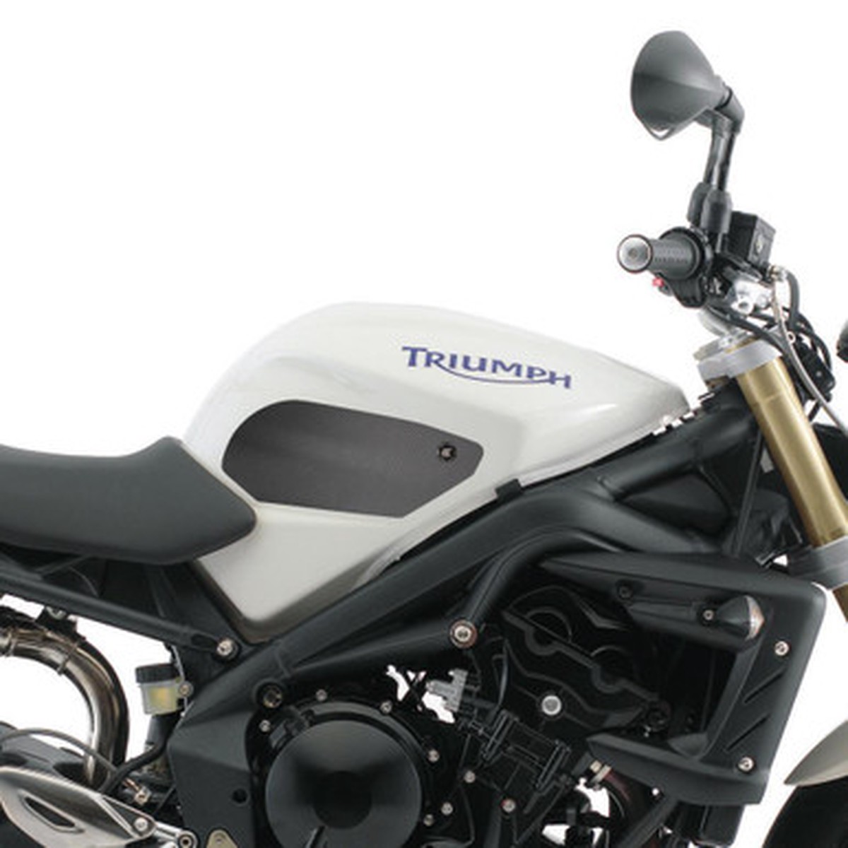 Triumph 675 Street Triple 06-12 Eazi-Grip Streamline Tank Grip Traction Pads BK