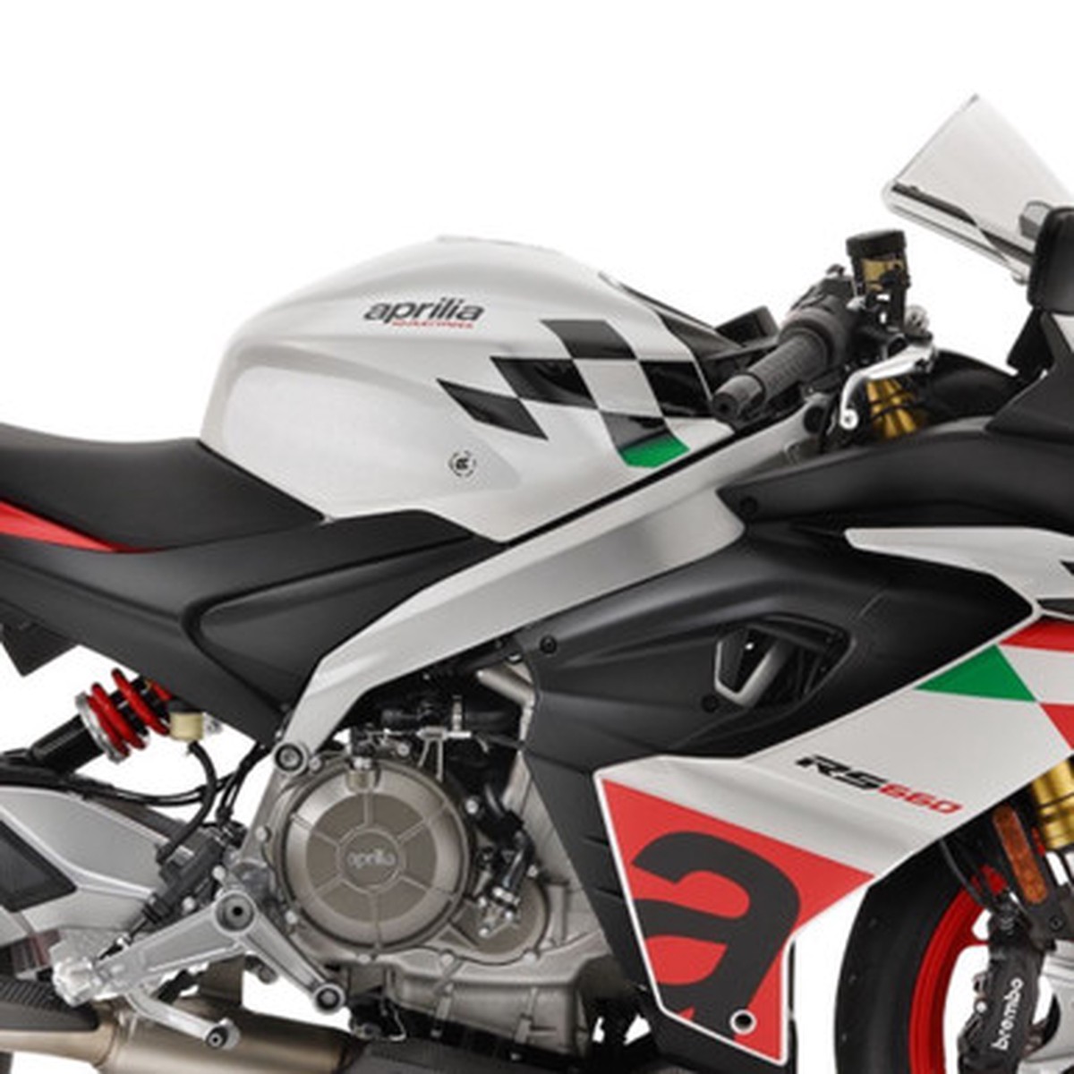 Aprilia RS660 Tuono 660 Eazi-Grip Streamline Tank Grip Traction Pads Clear